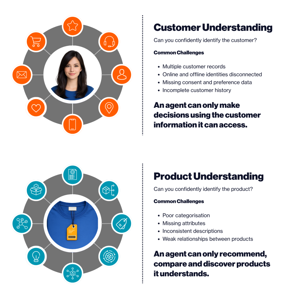 Customer and product understanding challenges for AI agents